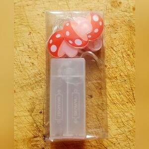 Mushroom String Lights - Red with White Polka Dots